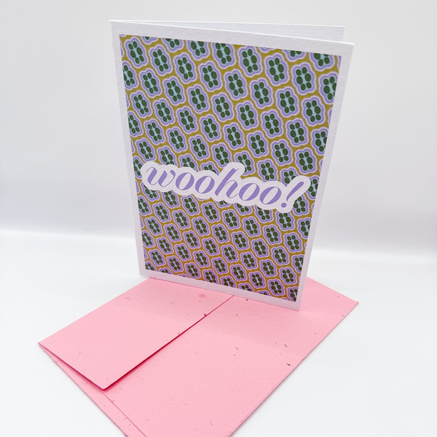woohoo! handmade greeting card & plantable envelope