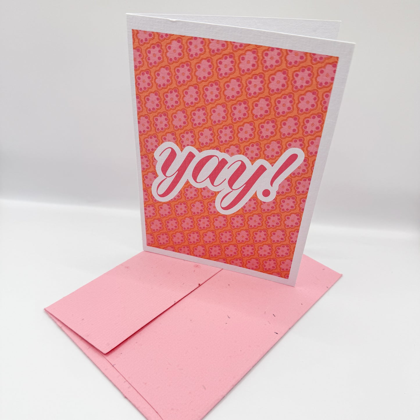yay! handmade greeting card & plantable envelope