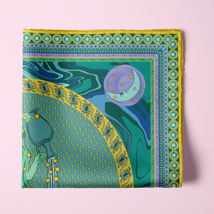 Aquarius Silk Scarf