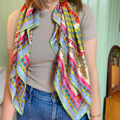 Terrific Tiger Silk Scarf