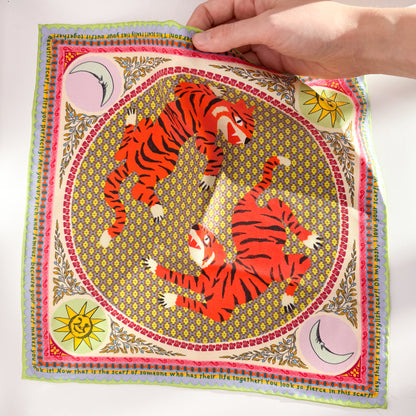 Terrific Tiger Silk Scarf
