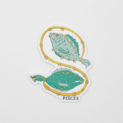Pisces Compostable Sticker