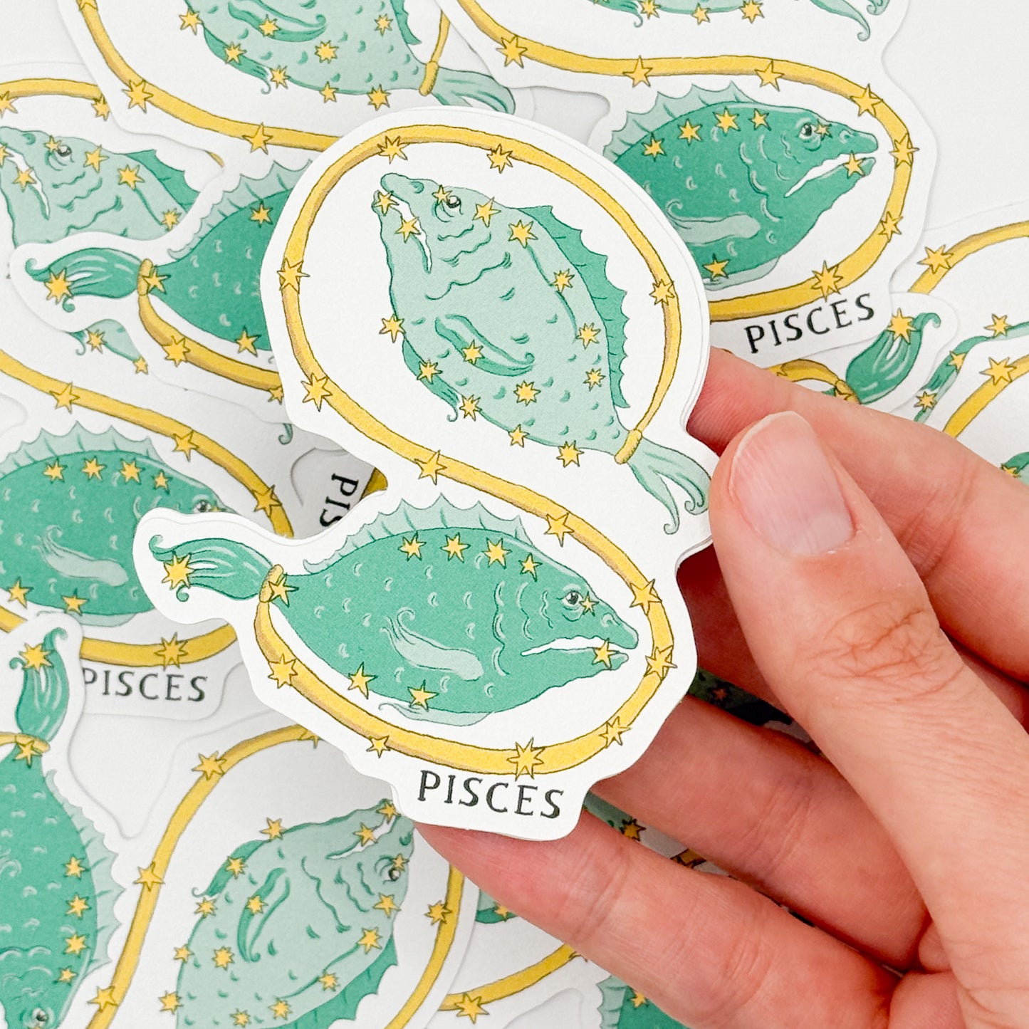 Pisces Compostable Sticker