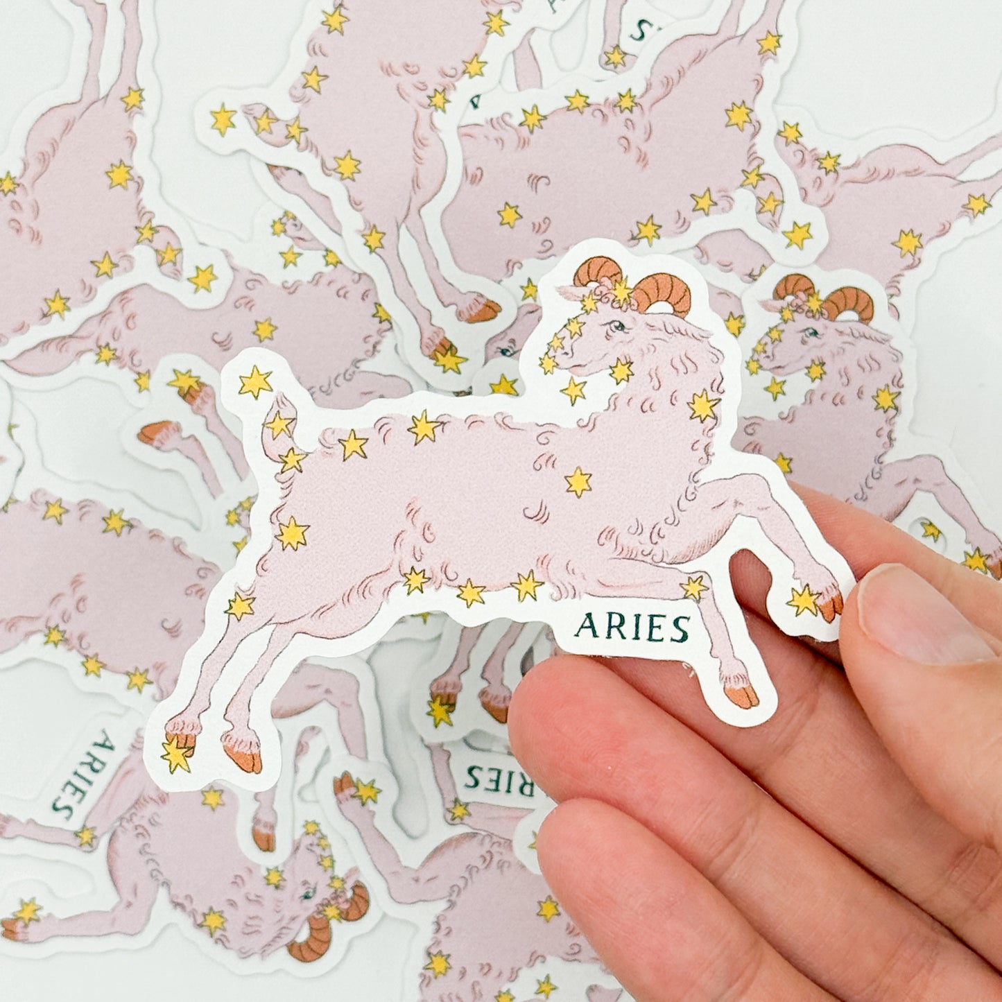 Aries Compostable Sticker