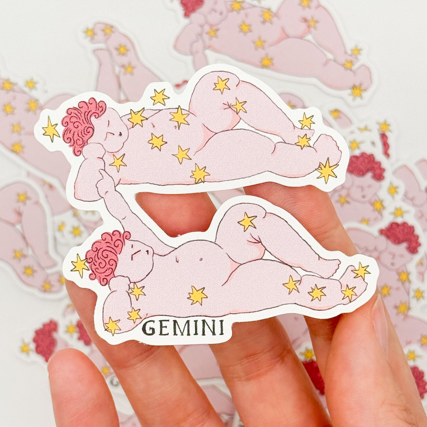 Gemini Compostable Sticker