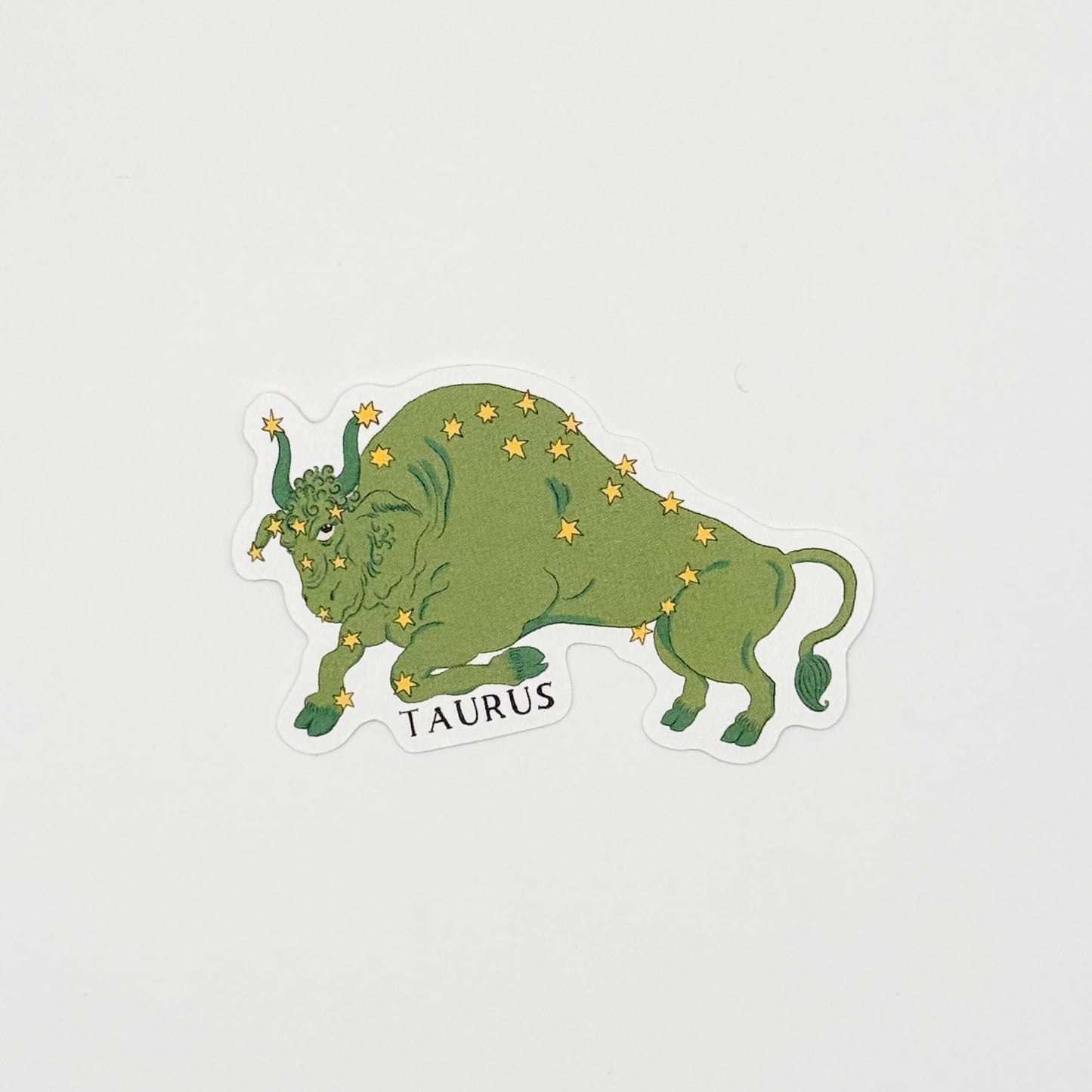 Taurus Compostable Sticker
