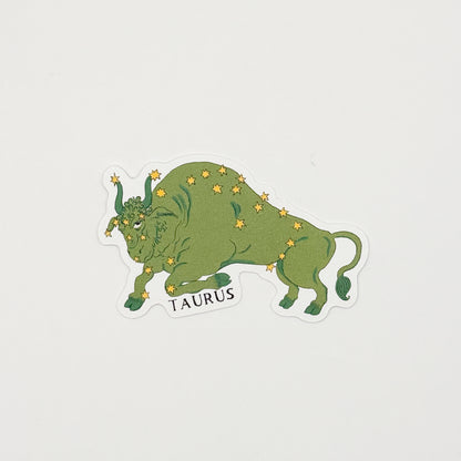 Taurus Compostable Sticker