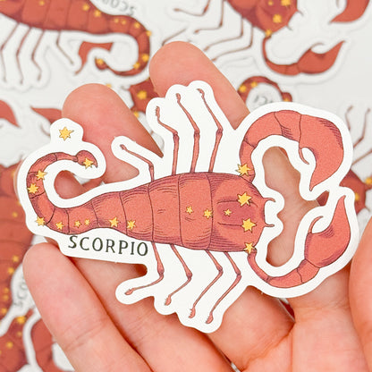 Scorpio Compostable Sticker