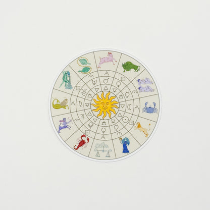 Zodiac Wheel Vinyl Sticker