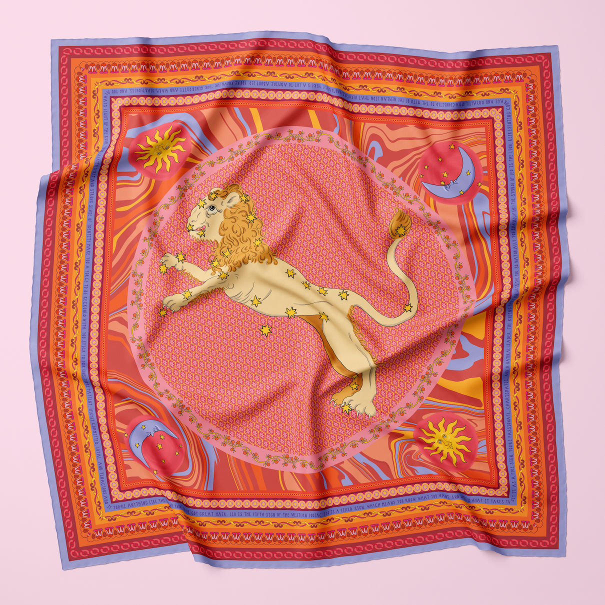 Leo Silk Scarf