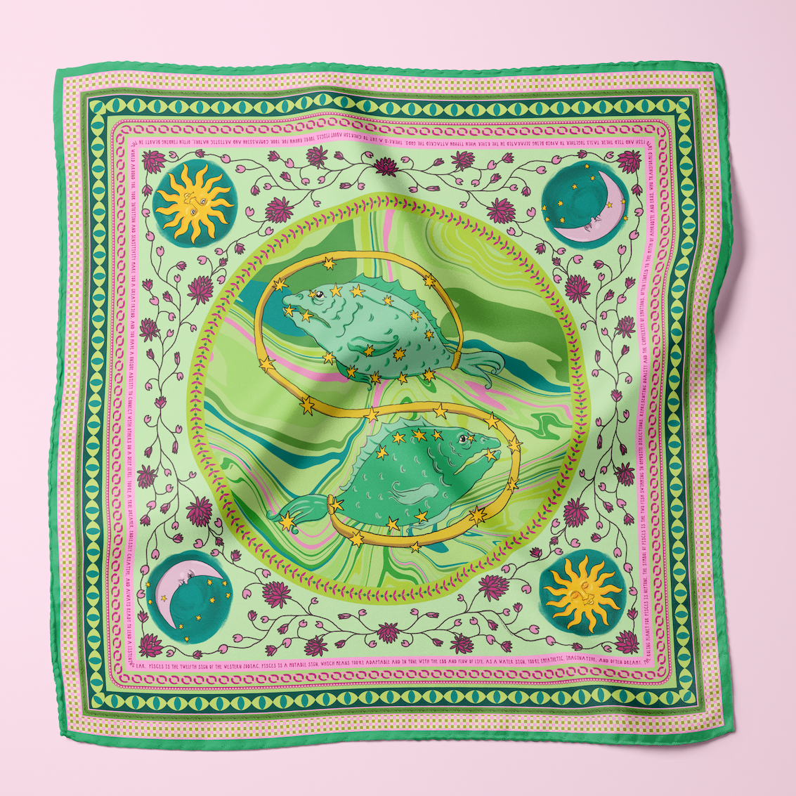 Pisces Silk Scarf